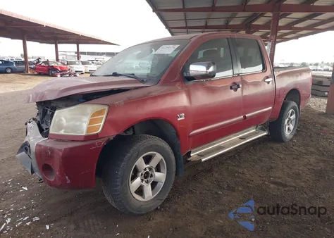 2004 Nissan Titan Se from USA, damaged, VIN 1N6AA07B34N509000